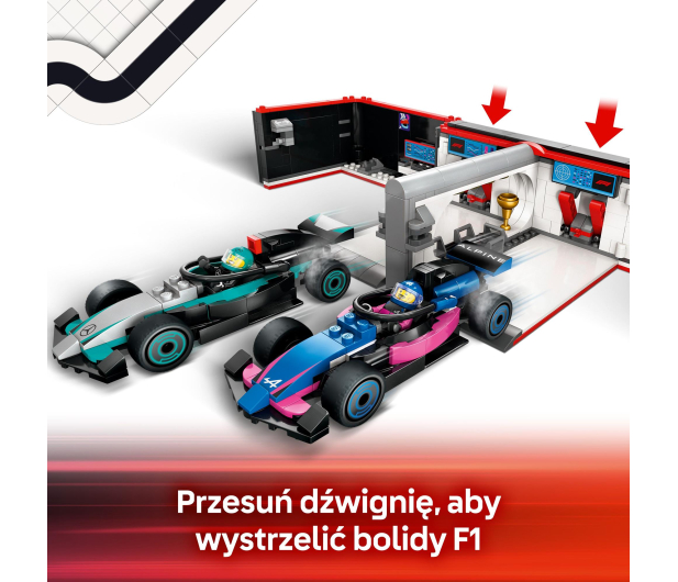 LEGO City 60444 F1® Garaż i bolidy Mercedes-AMG i Alpine - 1298086 - zdjęcie 6